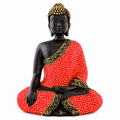 ZENJI Robe Detail Buddha Statue for Home Decor, Extra Large Decorative Showpiece for Living Room, Office Desk, Meditation Corner, Entryway Console, Shelf Display, Housewarming, Diwali, Pack of 1