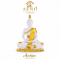 ZENJI Meditating Buddha Statue for Home Decor, Large Decorative Showpiece for Living Room, Office Desk, Meditation Corner, Entryway Console, Shelf Display, Housewarming, Diwali, Pack of 1