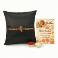 Archies 2 Religious Rakhi Set for Brother with Special Archies Greeting Card + Raksha Bandhan Sister Reminder Fridge Magnet - Rakhi Hamper for Brother, Bro, Bhaiya, Bhai | Rakhi Gift for Brother