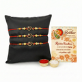 Archies 3 Spiritual Rakhi Set for Brother with Special Archies Greeting Card + Raksha Bandhan Sister Reminder Fridge Magnet - Rakhi Hamper for Brother, Bro, Bhaiya, Bhai | Rakhi Gift for Brother