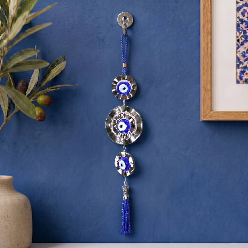 Archies Modern Evil Eye Rakhi Set for Brother with Special Archies Greeting Card + Evil Eye Wall Hanging for Nazar Protection - Rakhi Hamper for Brother, Bro, Bhaiya, Bhai | Rakhi Gift for Brother