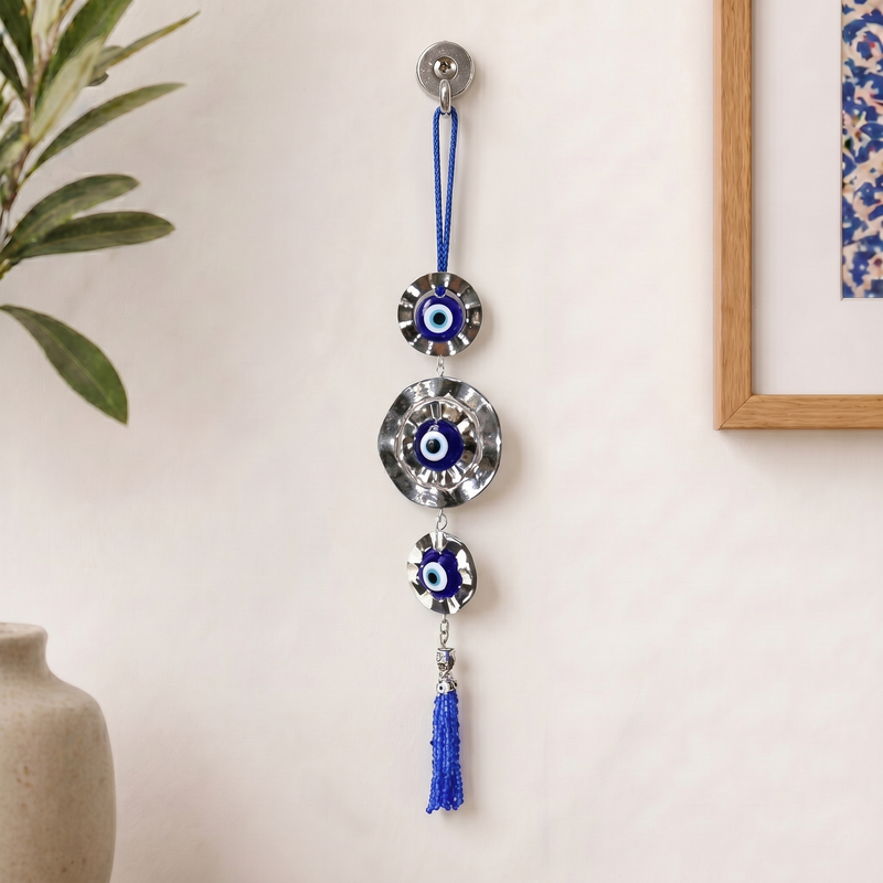Archies Modern Evil Eye Rakhi Set for Brother with Special Archies Greeting Card + Evil Eye Wall Hanging for Nazar Protection - Rakhi Hamper for Brother, Bro, Bhaiya, Bhai | Rakhi Gift for Brother