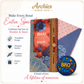 ARCHIES Greeting Card with 1 Fridge Magnet for Brother - Special Archies Card for Bhaiya, Bhai, Bro | Rakhi for Brother Gift Card | Raksha Bandhan Gift Set | Festival Gift Set 870963