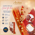 ARCHIES Greeting Card with 1 Fridge Magnet for Brother - Special Archies Card for Bhaiya, Bhai, Bro | Rakhi for Brother Gift Card | Raksha Bandhan Gift Set | Festival Gift Set 870987