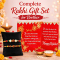 Archies 2 Traditional Rakhi Set for Brother with Special Archies Greeting Card + Akhand Diya Gift - Rakhi Hamper for Brother, Bro, Bhaiya, Bhai | Rakhi Gift for Brother