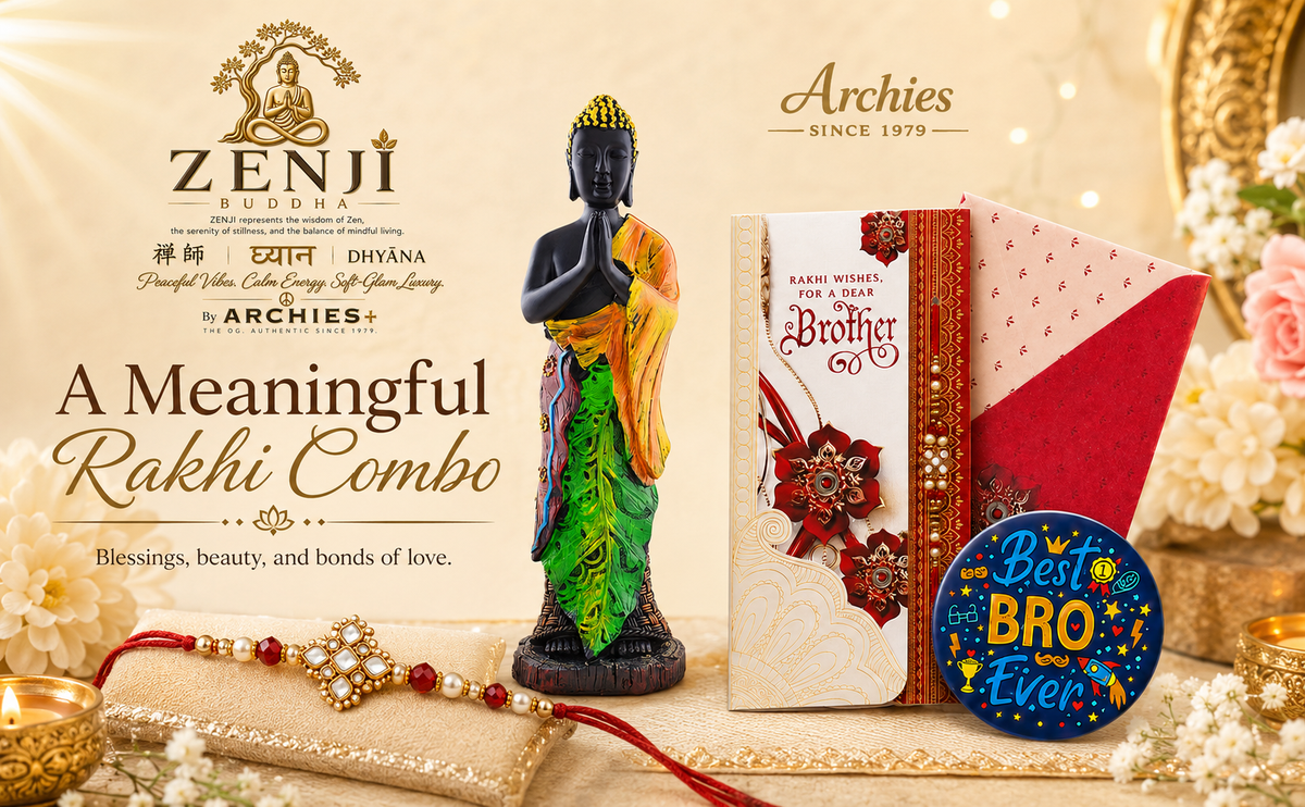 ZENJI Meditating Buddha Statue for Home Decor, Large Decorative Showpiece for Living Room, Office Desk, Meditation Corner, Entryway Console, Shelf Display, Housewarming, Diwali, Pack of 1