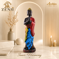 ZENJI Meditating Buddha Statue for Home Decor, Large Decorative Showpiece for Living Room, Office Desk, Meditation Corner, Entryway Console, Shelf Display, Housewarming, Diwali, Pack of 1